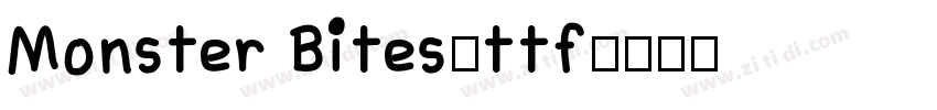 Monster Bites.ttf字体转换